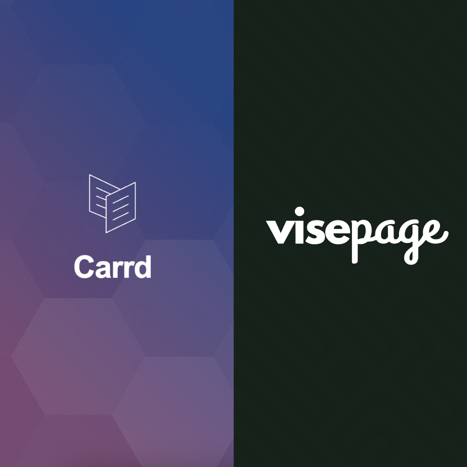 Carrd one-page profile compared with a VisePage multi-section sales page