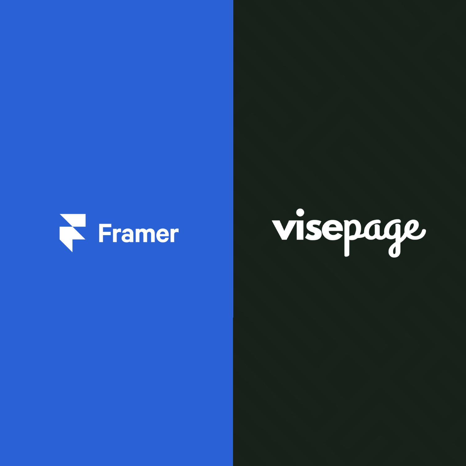Framer interactive marketing website compared with VisePage's advisor conversion page